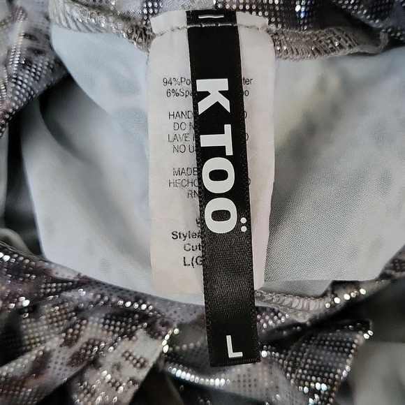 KTOO Mask/Romper 2PC Set - Silver (Size L) - Picture 8 of 9